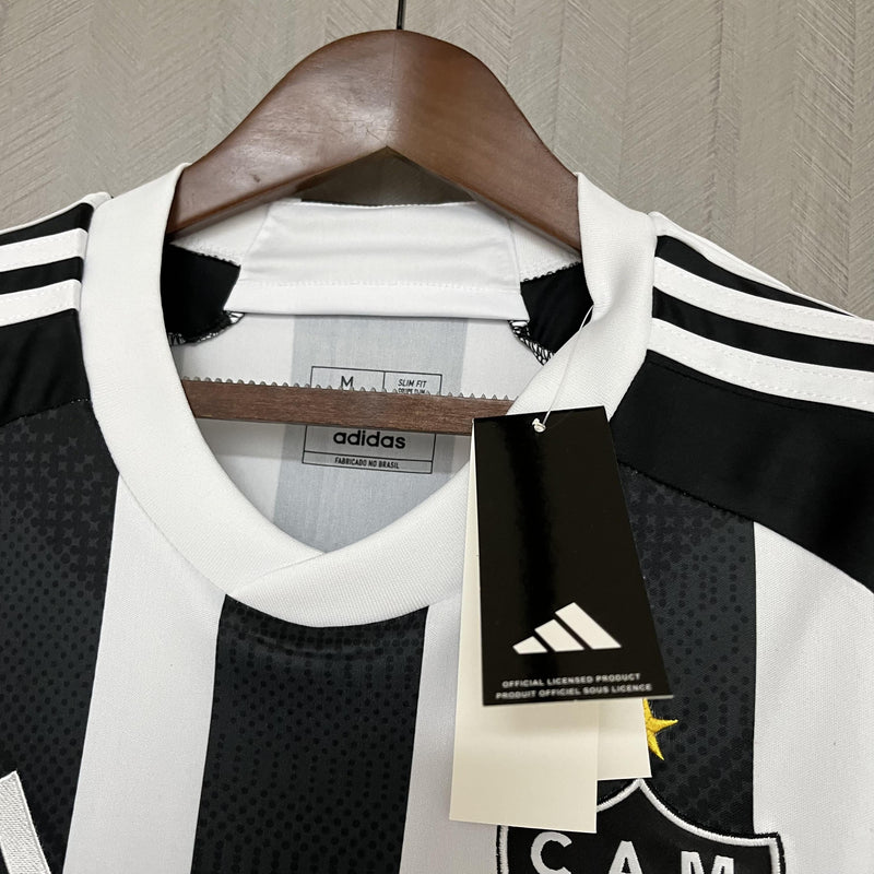 Camisa Atlético Mineiro Titular 24/25 - Versão Torcedor Preto e Branco