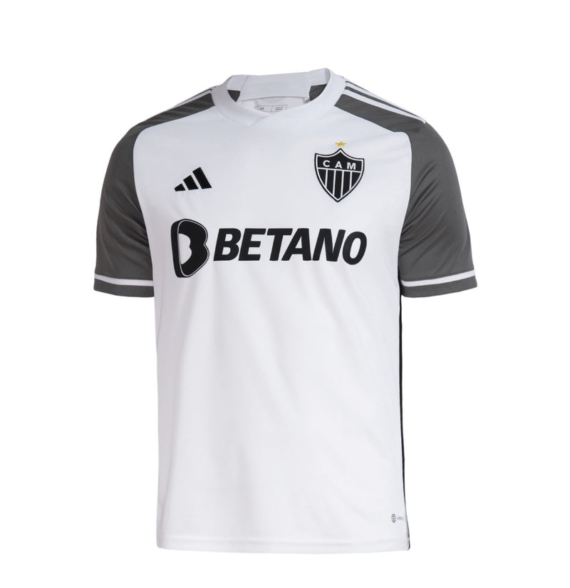 Camisa Atlético Mineiro Fora 23/24 - Versão Torcedor Branca e Cinza