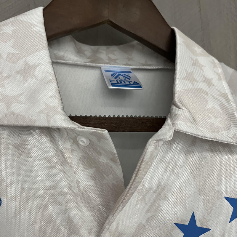 Camisa Cruzeiro Fora 93/94 - Versão Retrô Coca-Cola Branca