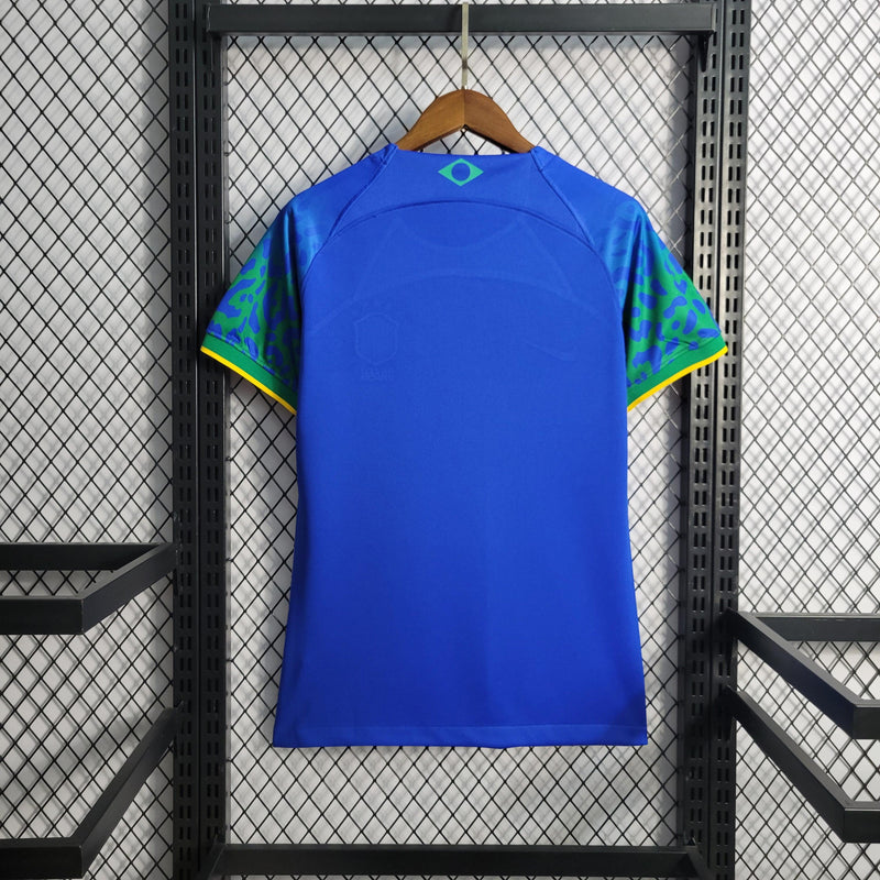 Camisa Brasil Away 2022 Feminina - Azul