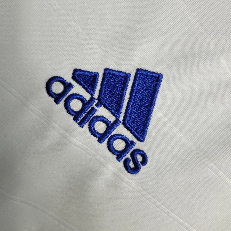 Camisa Retrô Real Madrid I Home 2010/11 Adidas Manga Longa Masculina - Branco