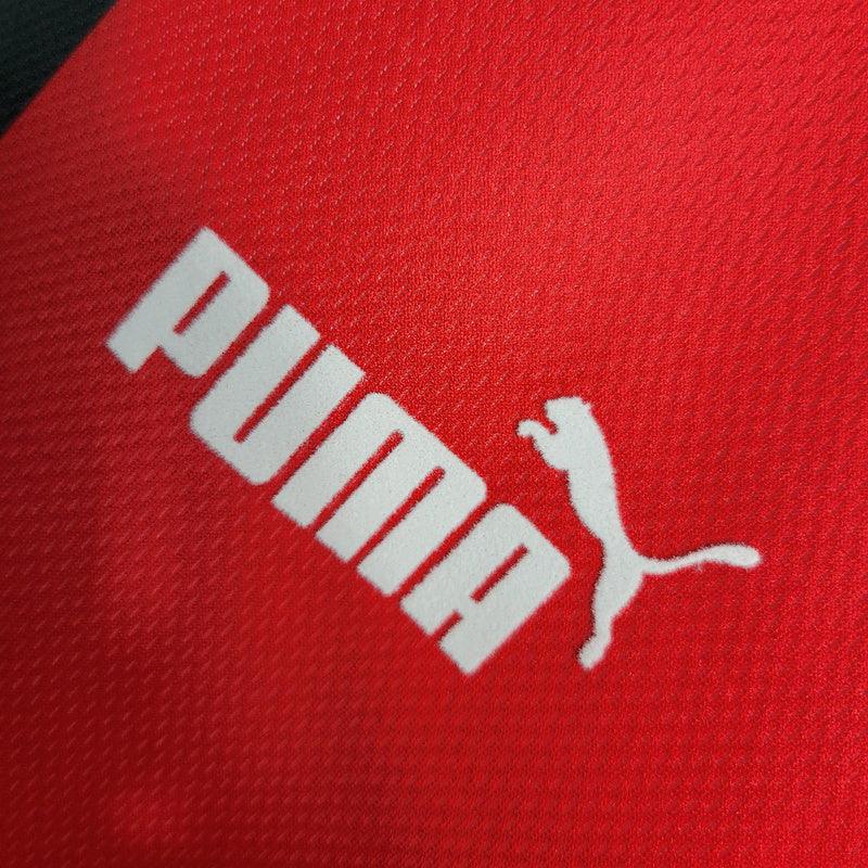 Camisa Retrô Marrocos Home Puma 1998/99 Vermelho