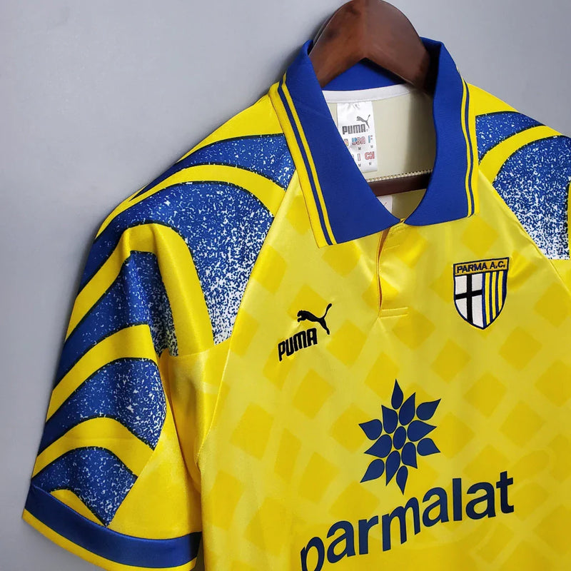 Camisa Retrô Parma Puma 1995/97 Masculino Amarelo e Azul