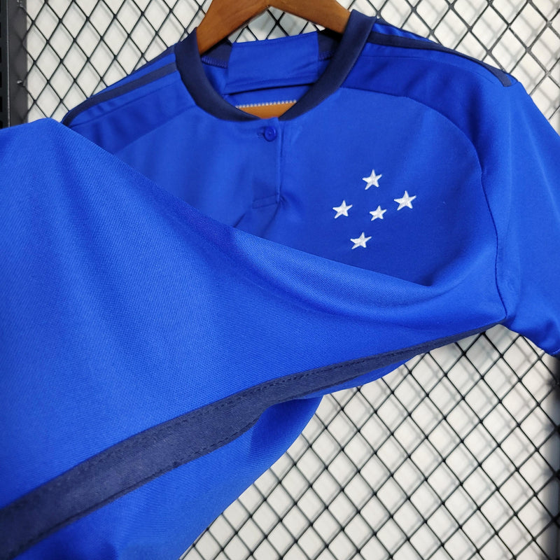 Camisa Cruzeiro Titular 23/24 - Versão Feminina Baby Look