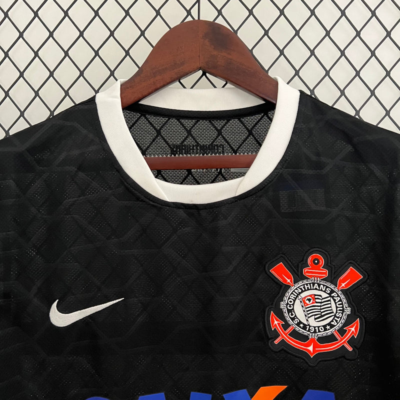 Camisa Corinthians Titular 12/13 - Versão Retrô Preta