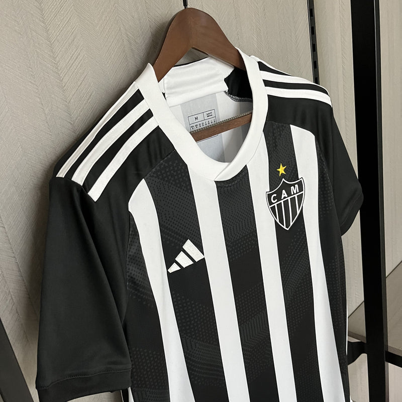 Camisa Atlético Mineiro Titular 24/25 - Versão Torcedor Preto e Branco