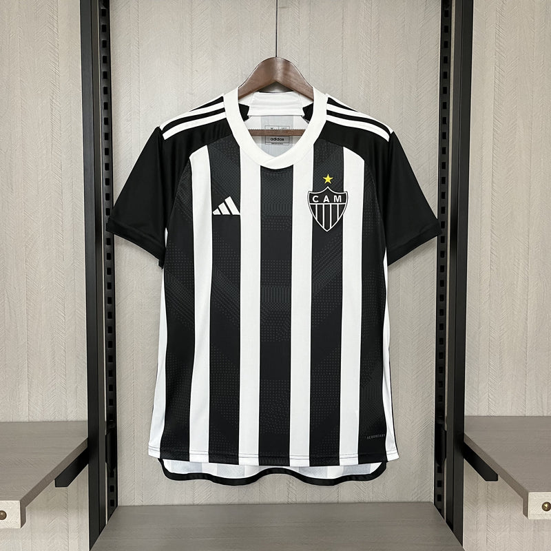 Camisa Atlético Mineiro Titular 24/25 - Versão Torcedor Preto e Branco