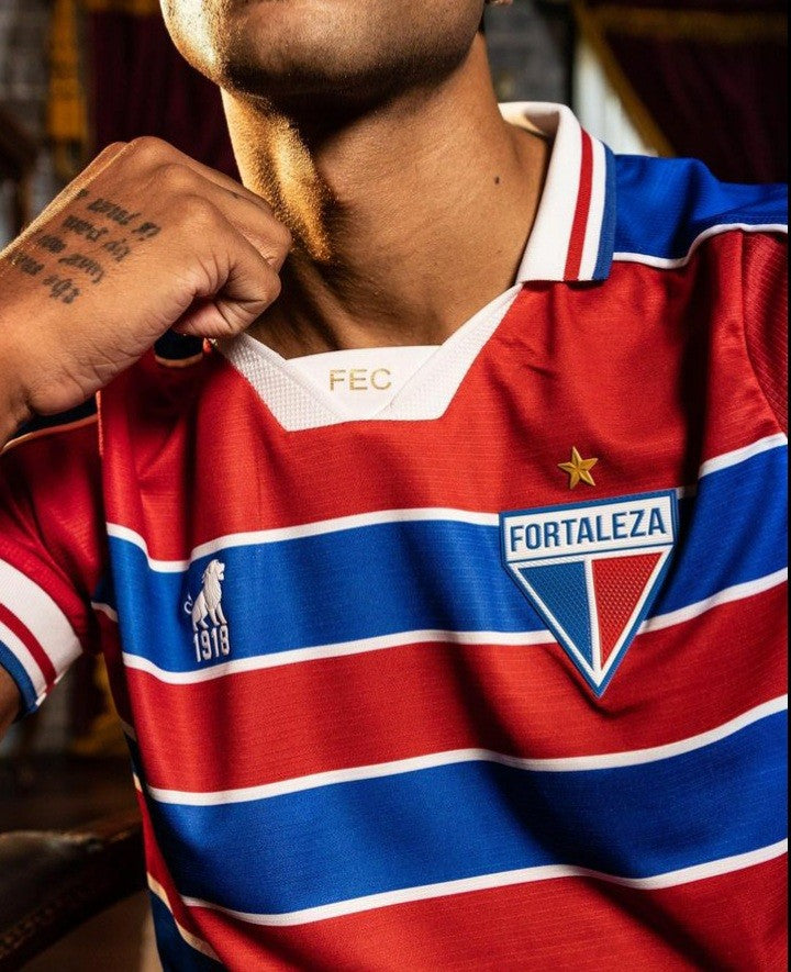 Camisa Fortaleza Home 23/24 - Vermelha e azul