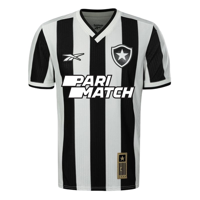 Camisa Botafogo Titular 24/25 - Versão Feminina Baby Look Preta e Branca