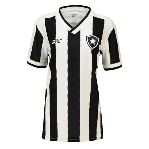 Camisa Botafogo Titular 24/25 - Versão Feminina Baby Look Preta e Branca