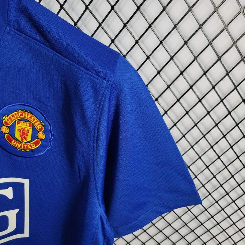 Camisa Retrô Manchester United Nike 2007/08 Masculino Azul