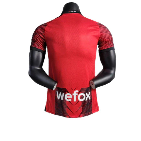 Camisa Milan I 23/24 Jogador Puma Masculina - Vermelho e Preto