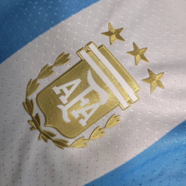 Camisa Argentina I Adidas Jogador 23/24 Masculina Azul e Branco