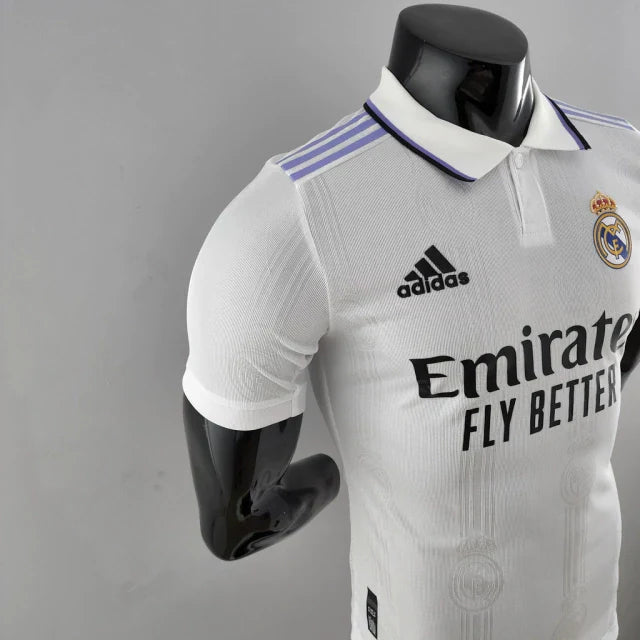 Camisa Real Madrid Home 22/23 Jogador Adidas Masculina - Branca