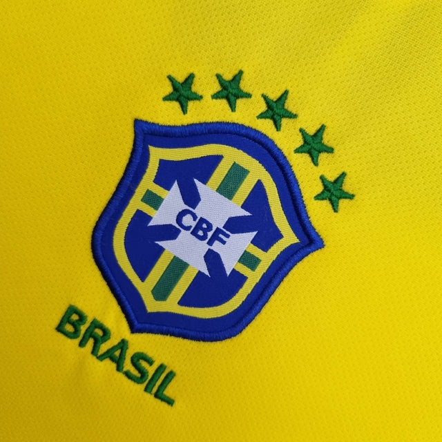 Camisa Retrô 2004 Seleção Brasileira I Nike Masculina - Amarela