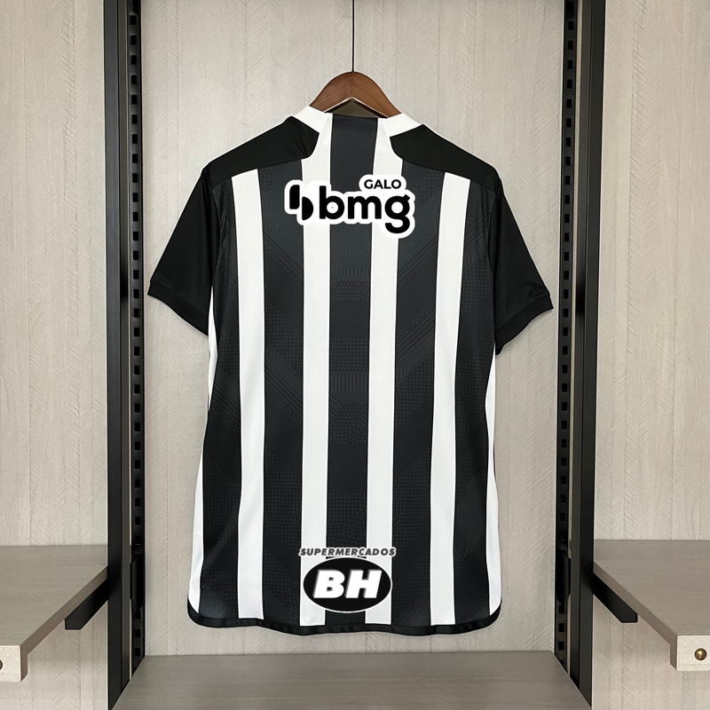 Camisa Atlético Mineiro Titular 24/25 - Versão Torcedor Preto e Branco