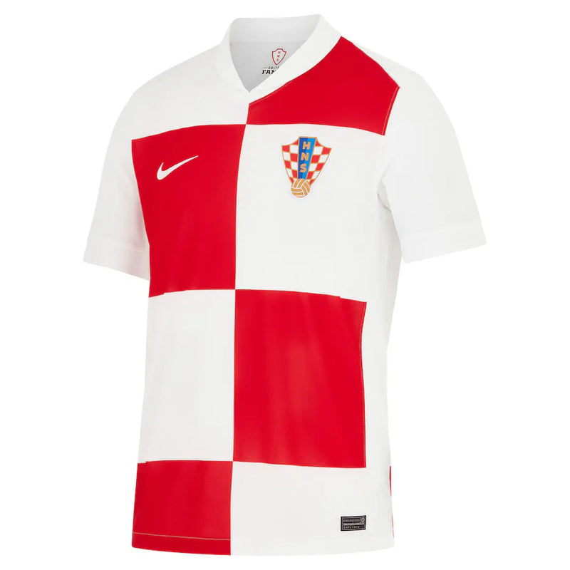 Camisa Croácia Home 2024 - Branca e Vermelha