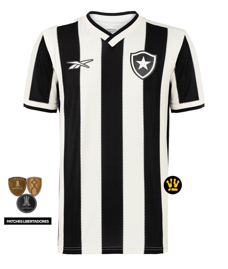 Camisa Botafogo Titular 24/25 - Preta e Branca