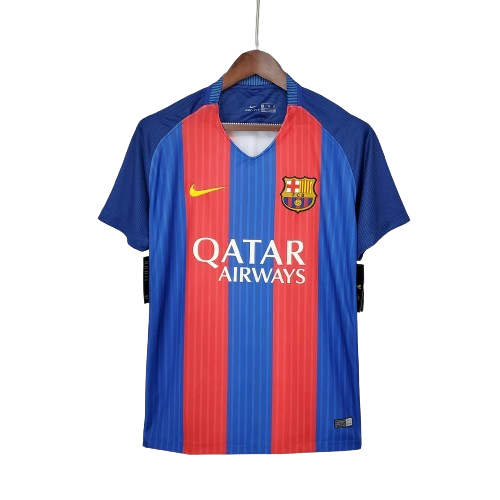 Camisa Retrô Barcelona I Home Nike 2016/17 Masculino Azul Grená