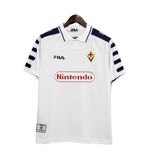 Camisa Retrô Fiorentina II Away 1998/99 Fila Masculino Branco