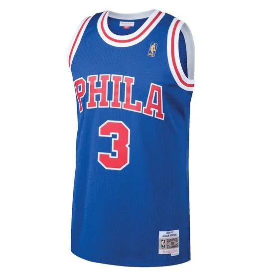 Regata Clássica mitchell E Ness Philadelphia 76ers Swingman-Azul