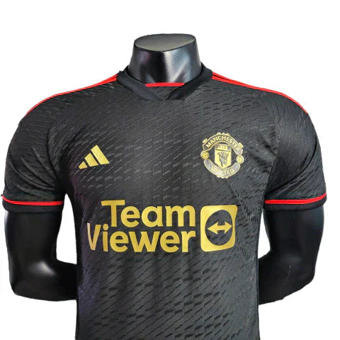 Camisa Manchester United 23/24 Jogador Adidas Masculina - Preto