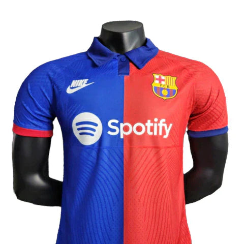 Camisa Barcelona 23/24 Jogador Nike Masculina - Azul e Vermelho