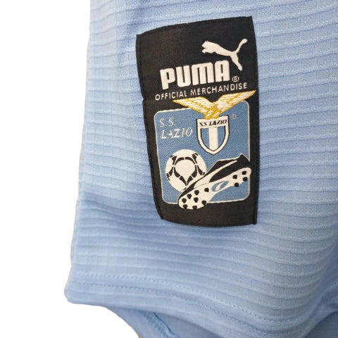 Camisa Lazio Retrô 1999/2000 Azul e Preta - Puma