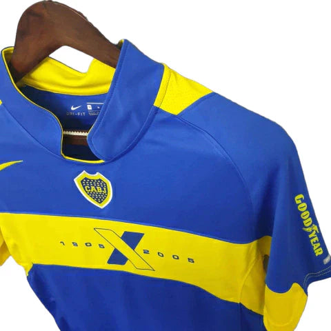 Camisa Boca Juniors Retrô 2005 Azul e Amarela - Nike