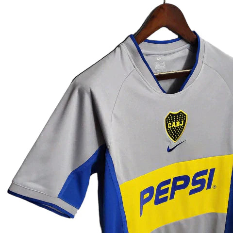 Camisa Boca Juniors Retrô 2002 Cinza - Nike