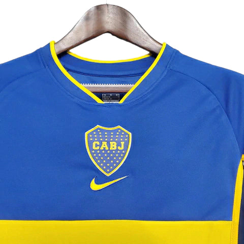 Camisa Boca Juniors Retrô 2002 Azul e Amarela - Nike