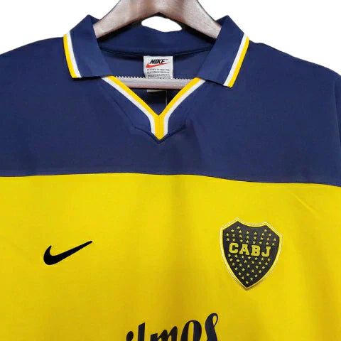 Camisa Boca Juniors Retrô 1999 Azul e Amarela - Nike