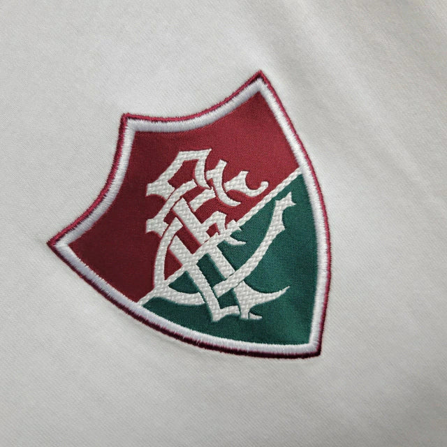 Camisa Fluminense Retrô 14/15 Torcedor Masculina - Branca com detalhes em vermelho e verde